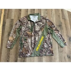 Realtree Shirt, Boy's Size Large, Brown Green, Camouflage, Long Sleeve